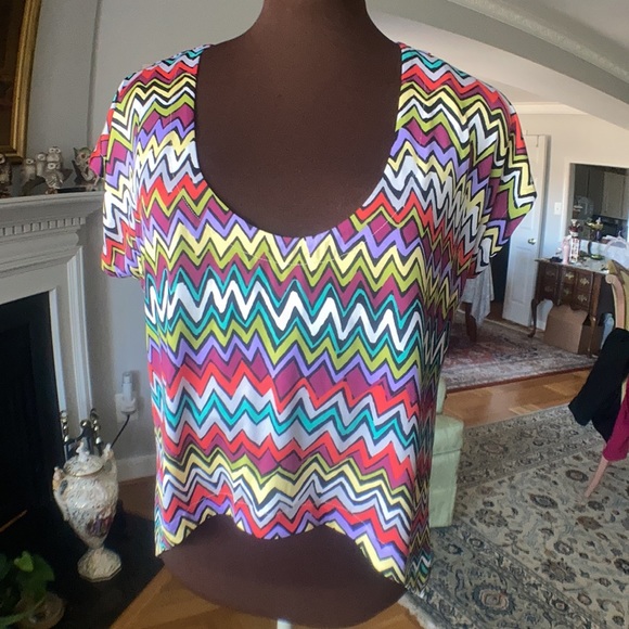 One of a kind. T-Bags 3 in 1 chevron minidress/tunic/top - Picture 5 of 9